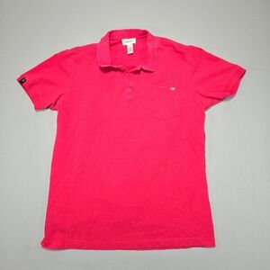 Diesel Polo Shirt Red Only The Brave Short Sleeve Casual Top Mens Large